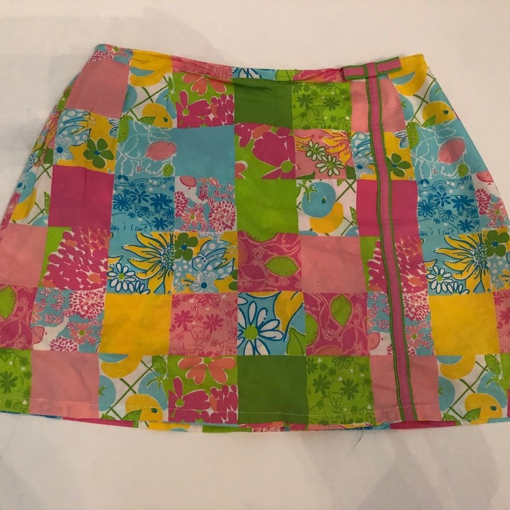 Lilly Pulitzer Patchwork Skirt/Skort - 8